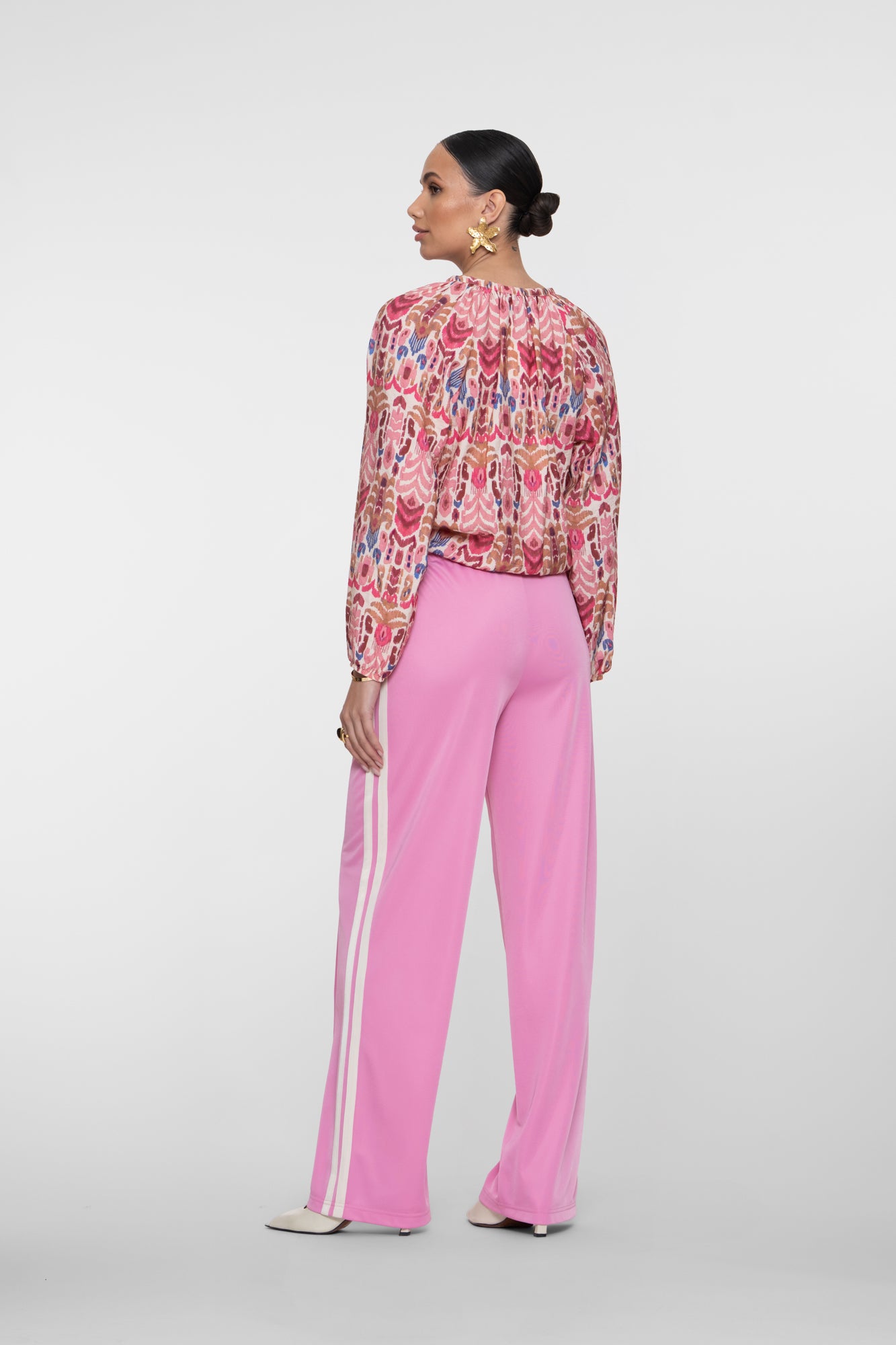 Geisha Weite Trackpants mit Seitenstreifen