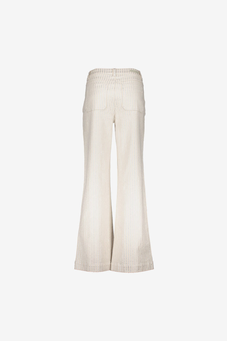 Geisha Jeans mit Metallic-Streifenmuster