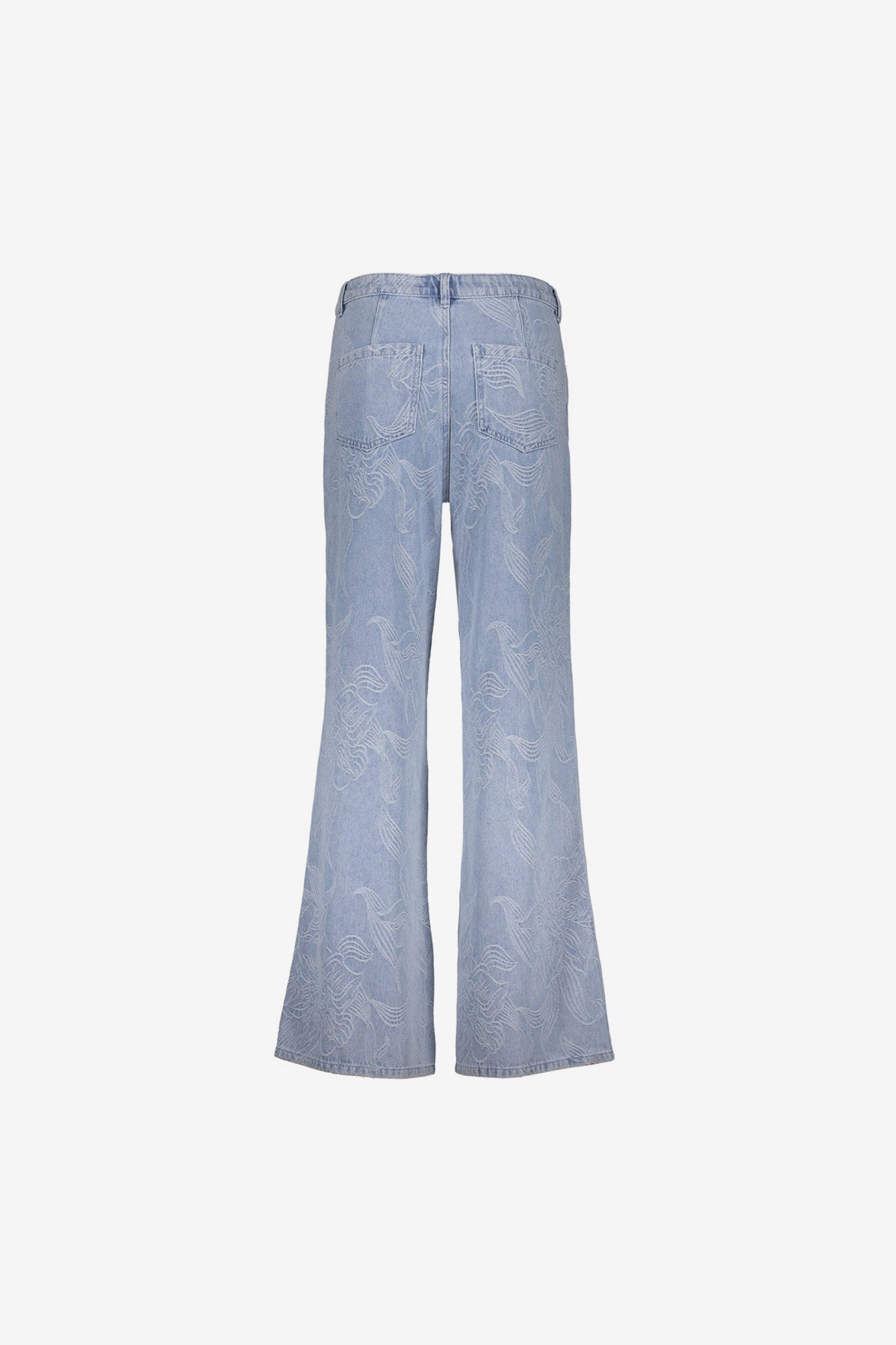 Geisha Jeans mit Jacquard und Blumenmuster