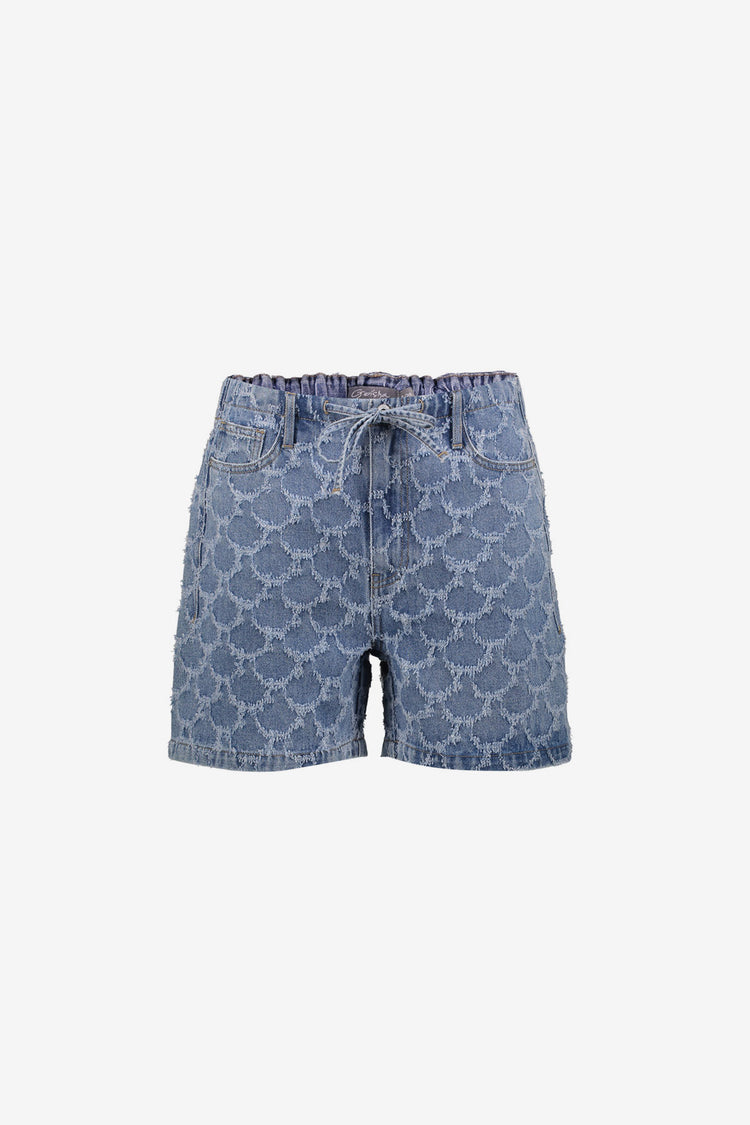 Geisha jacquard short met losse pasvorm