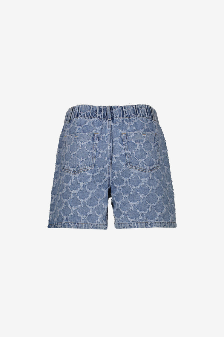 Geisha jacquard short met losse pasvorm