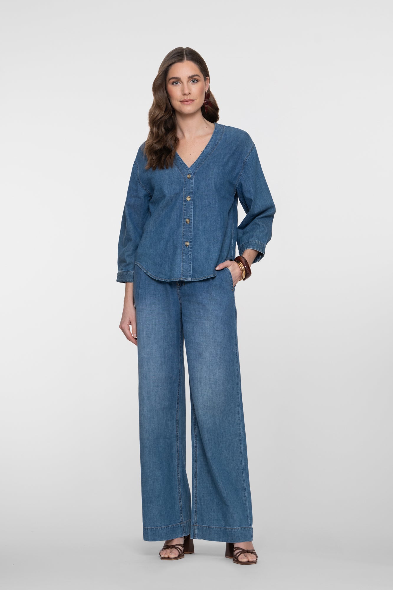 Geisha Loose Fit Jeans mit hoher Taille