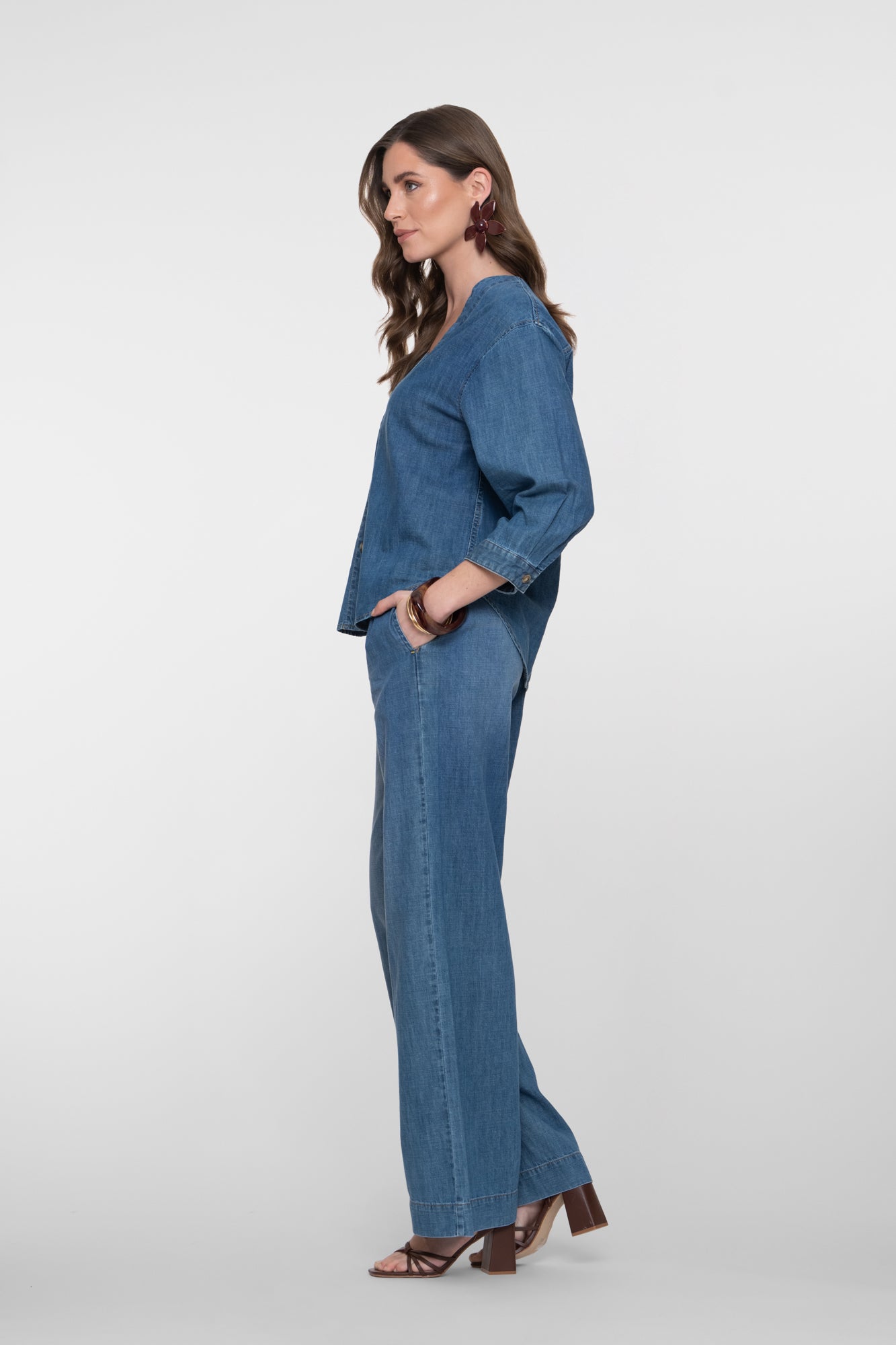 Geisha Loose Fit Jeans mit hoher Taille