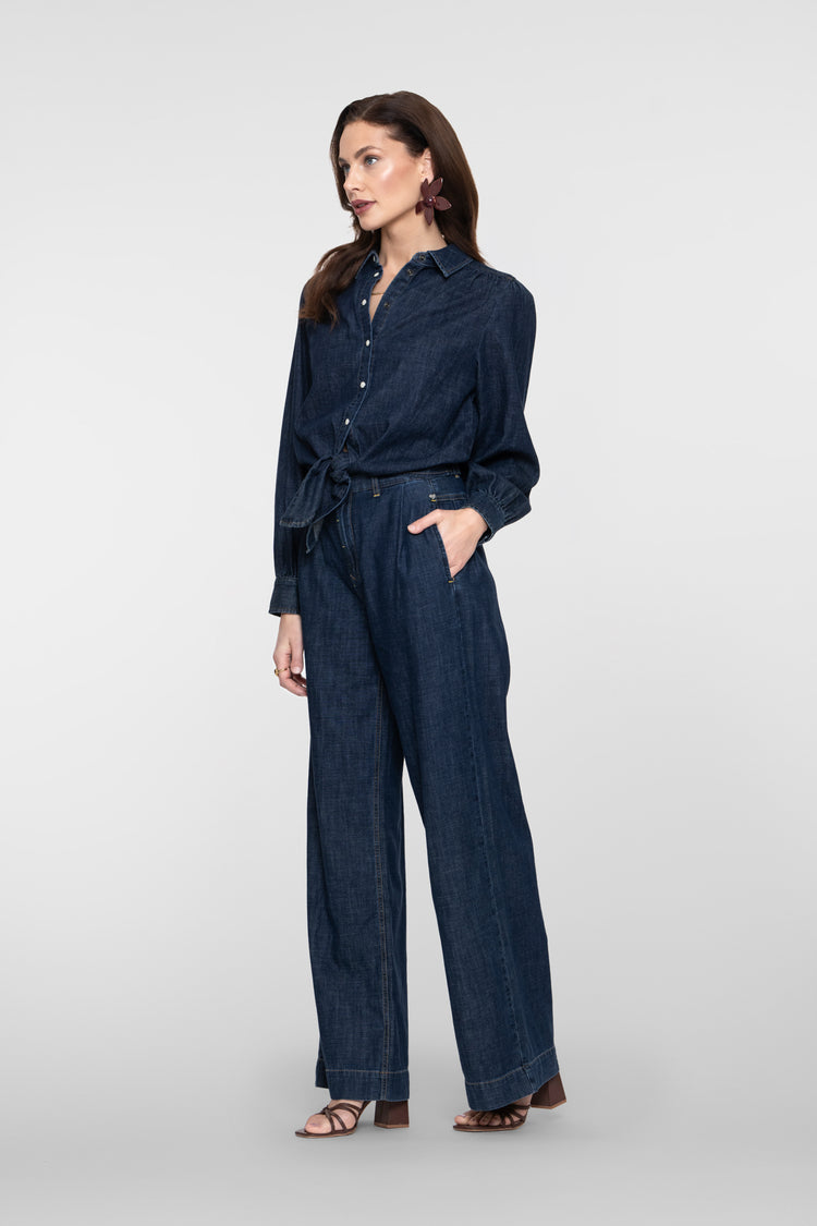 Geisha Loose Fit Jeans mit hoher Taille