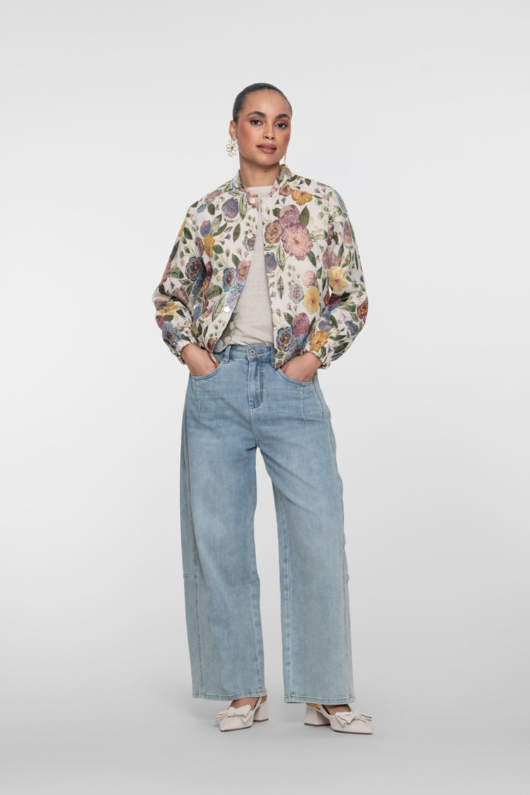 Geisha Wide Leg Jeans mit hoher Taille