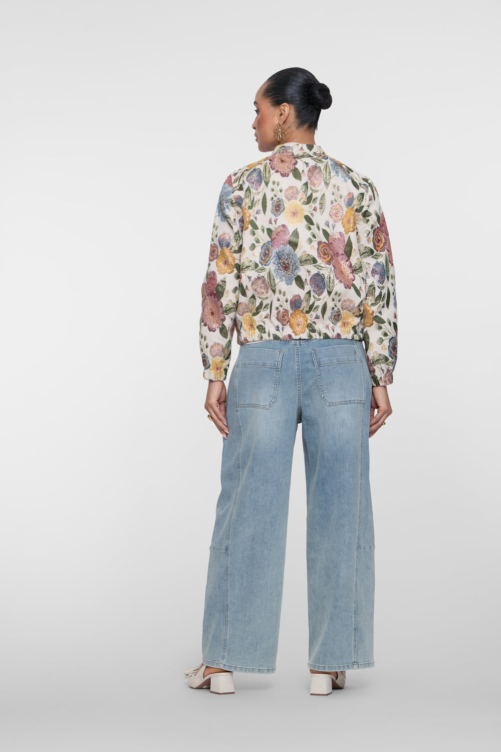 Geisha Wide Leg Jeans mit hoher Taille