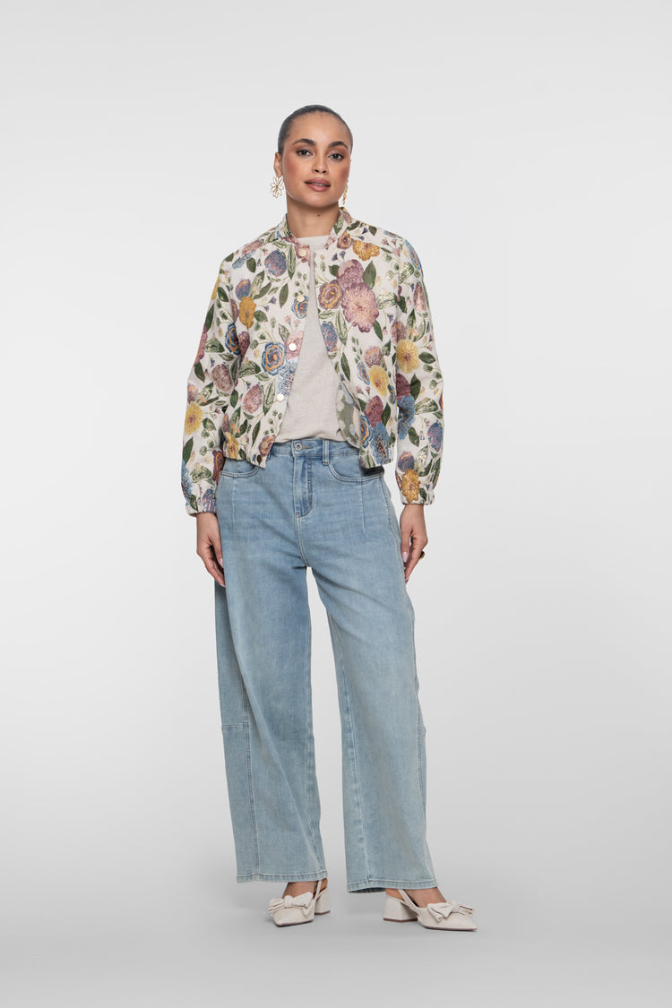 Geisha Wide Leg Jeans mit hoher Taille