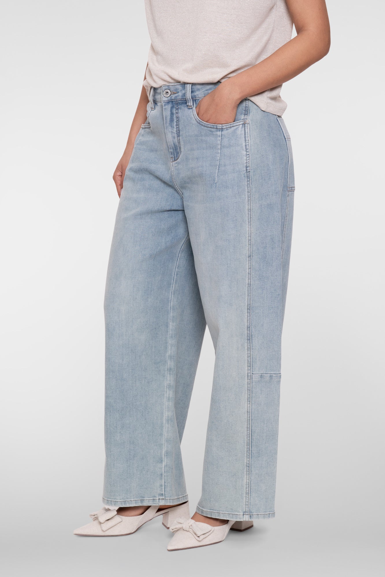 Geisha Wide Leg Jeans mit hoher Taille