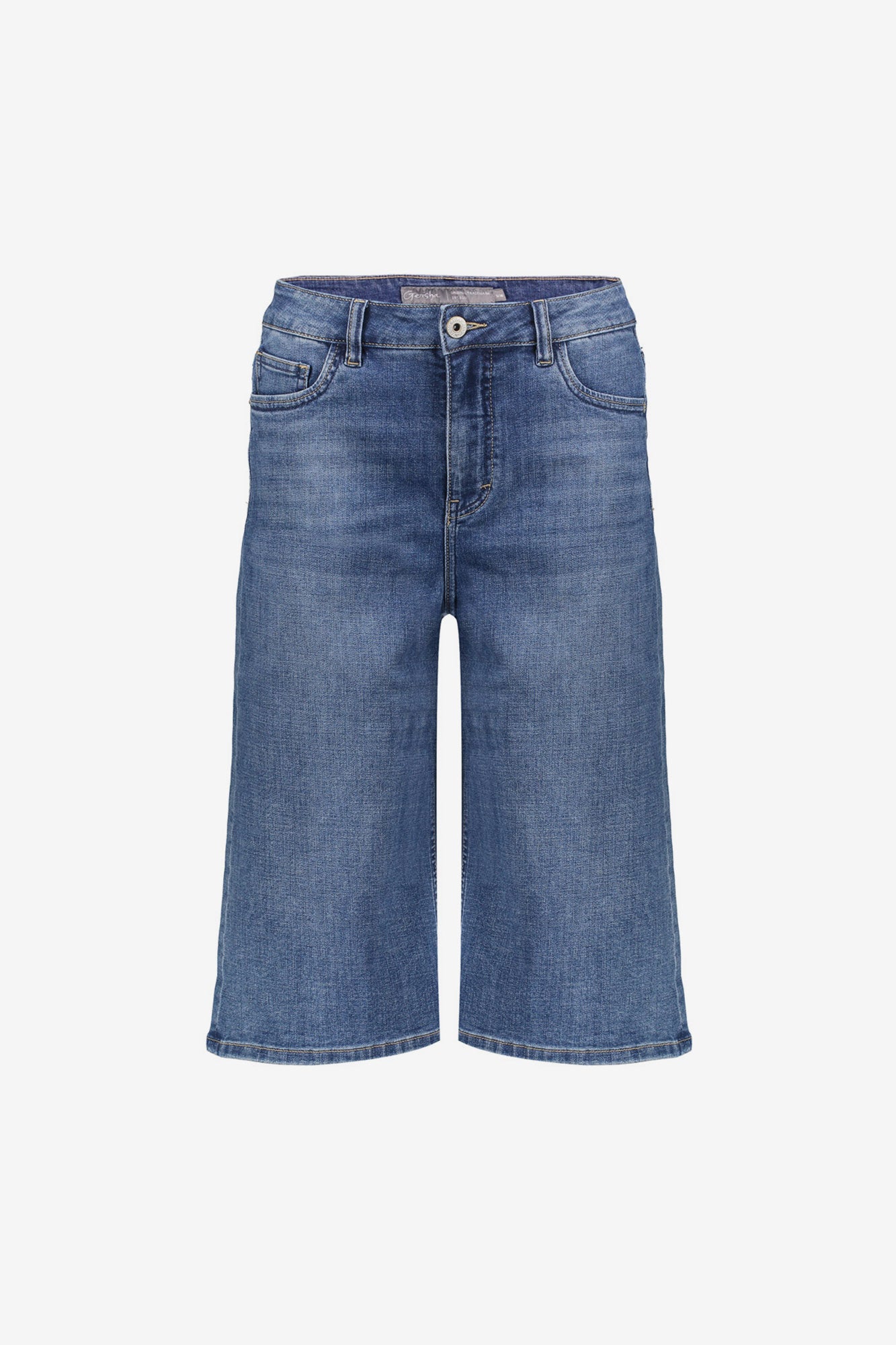 Geisha Weite Denim-Bermuda