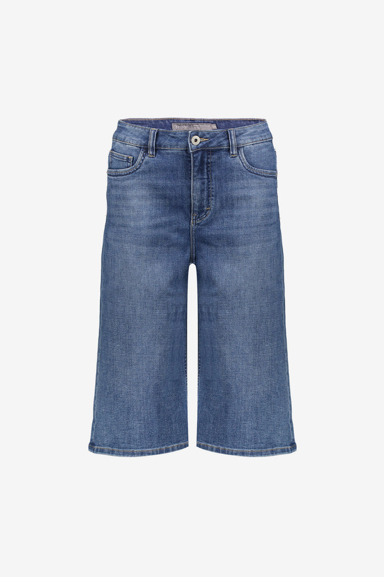 Geisha Weite Denim-Bermuda