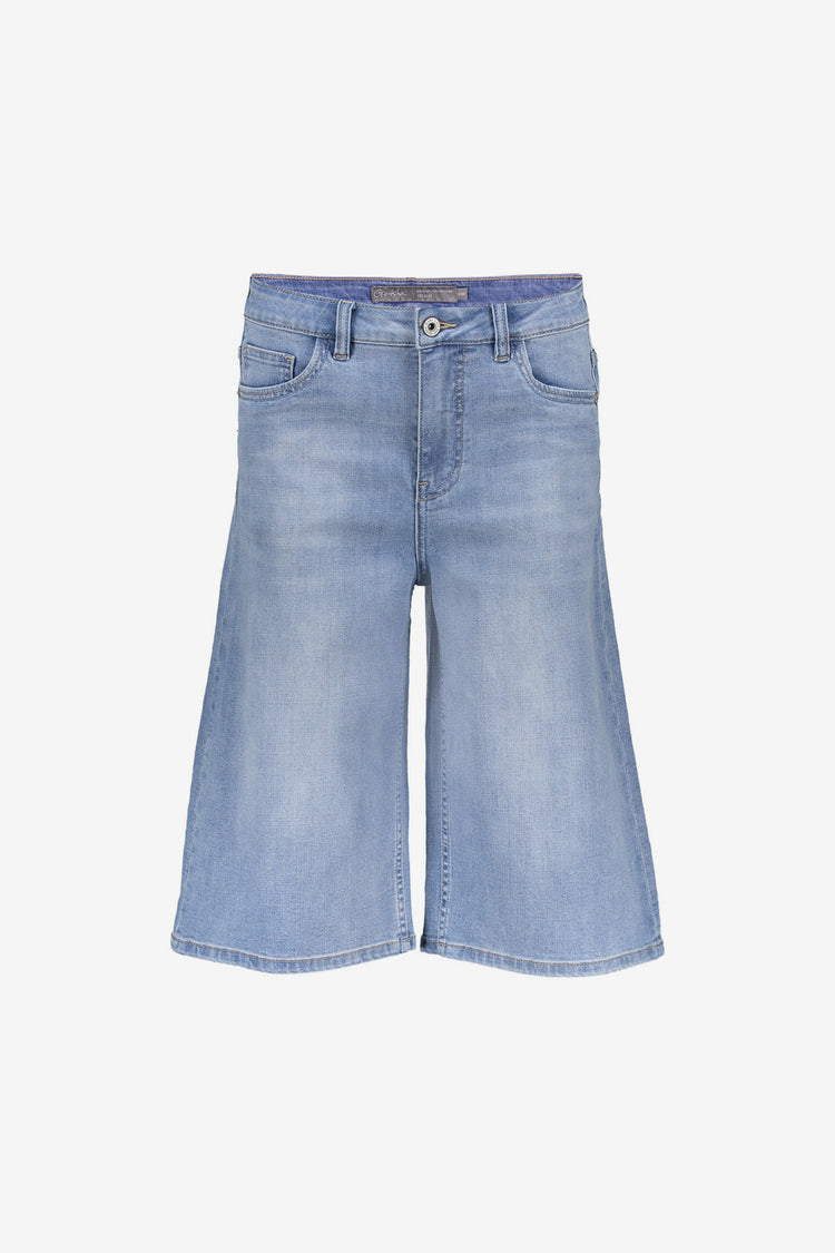 Geisha Weite Denim-Bermuda