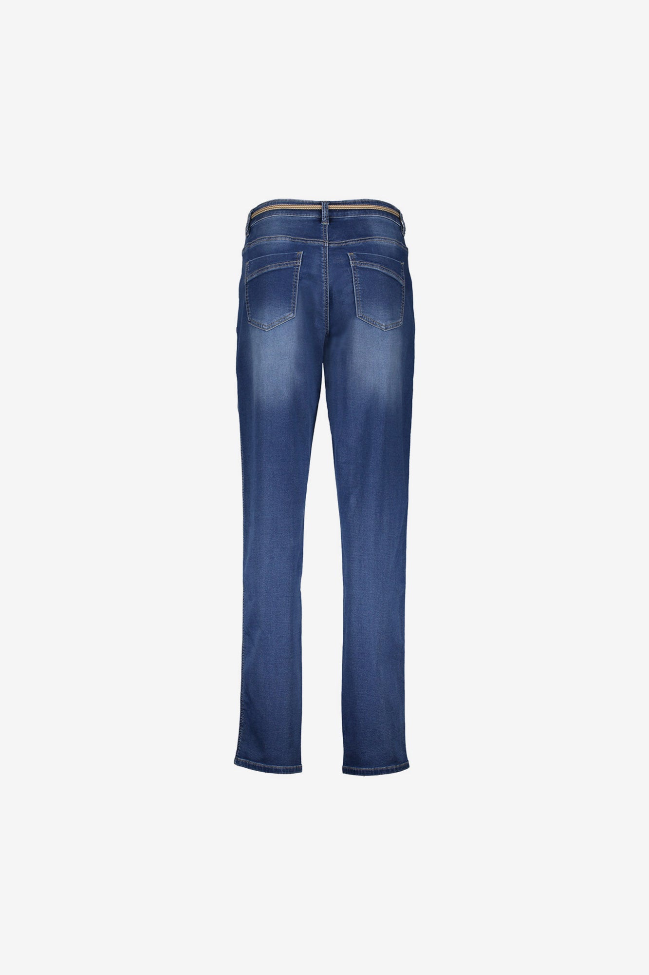 Geisha tapered jeans met patchzakken