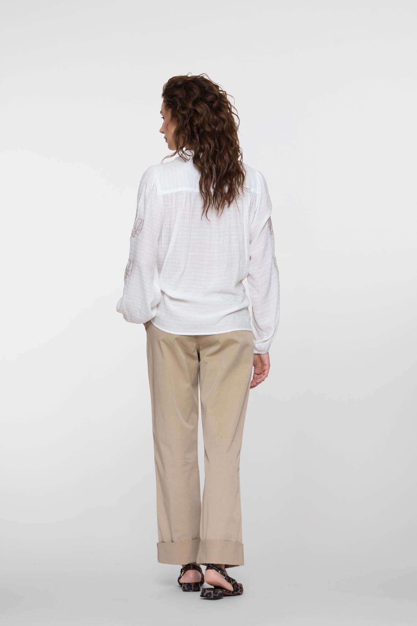Geisha Pantalon mit Umschlag