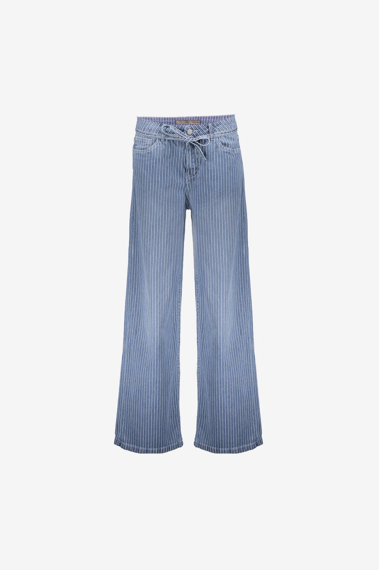 Geisha Jeans mit sportlichem Streifen und Lurex