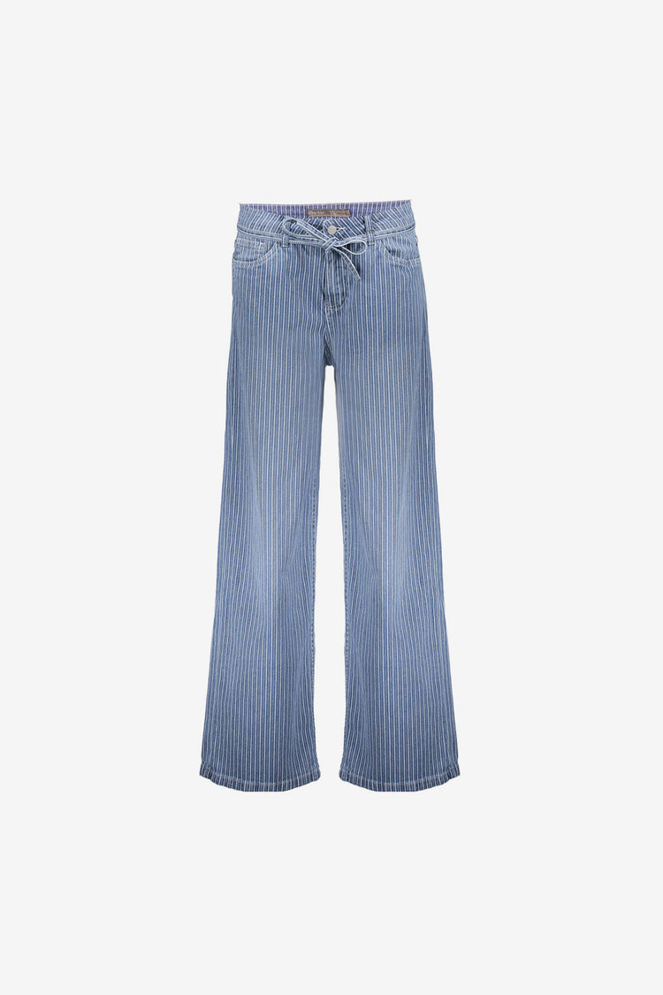 Geisha Jeans mit sportlichem Streifen und Lurex