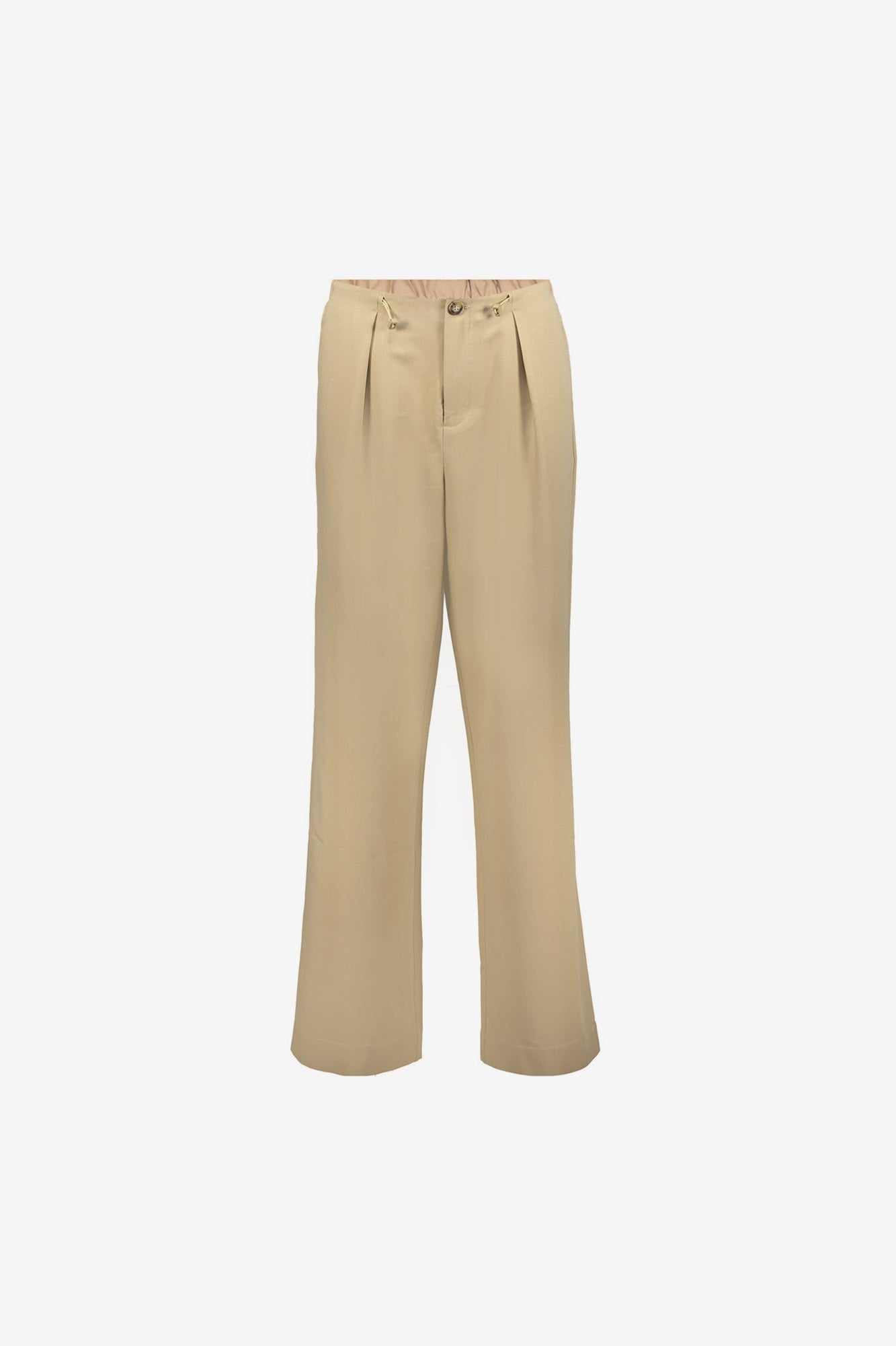 Geisha Sandfarbene Pantalon mit Tunnelzug