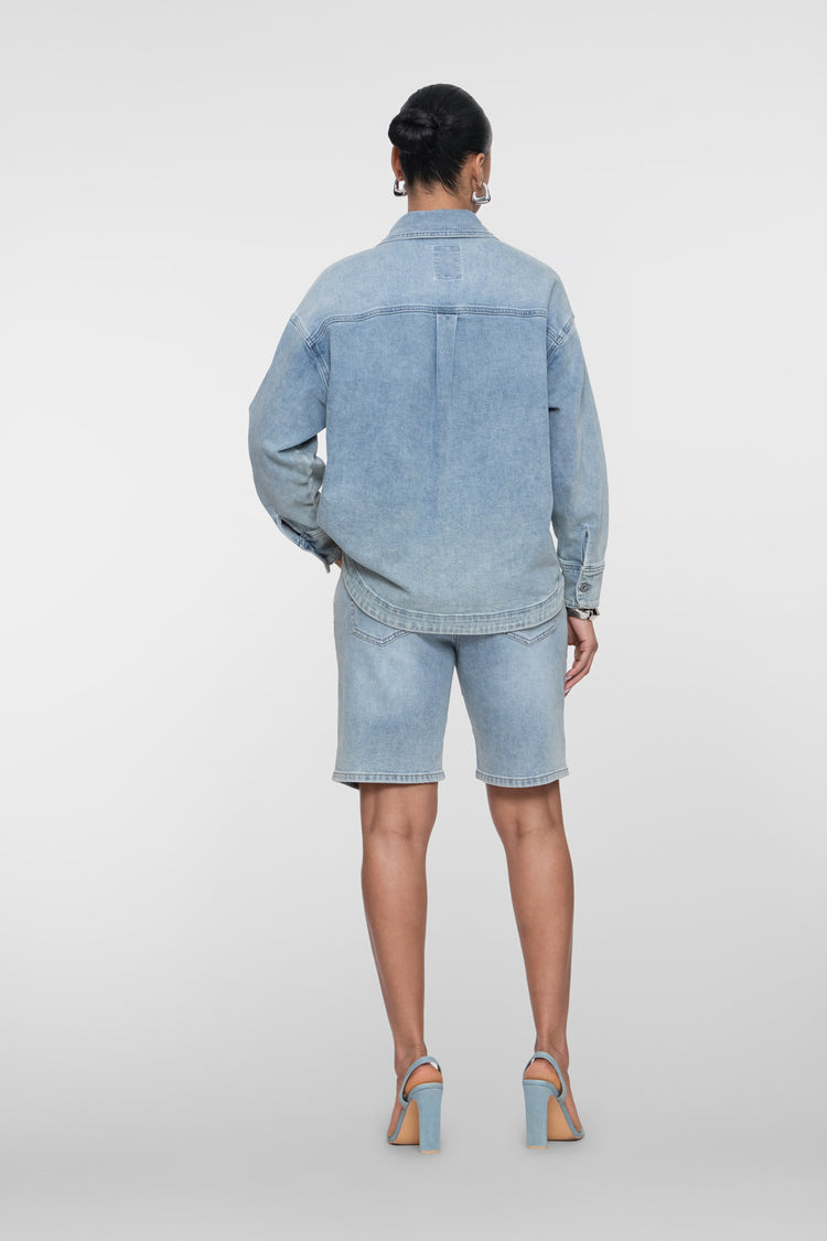 Geisha Denim-Bermuda mit dezenten Strasssteinen