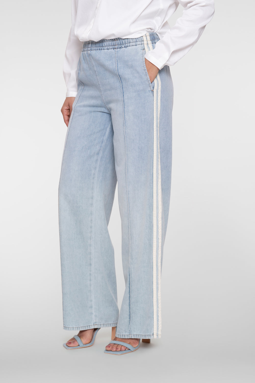 Geisha Relaxed Jeans mit sportlichen Seitenstreifen