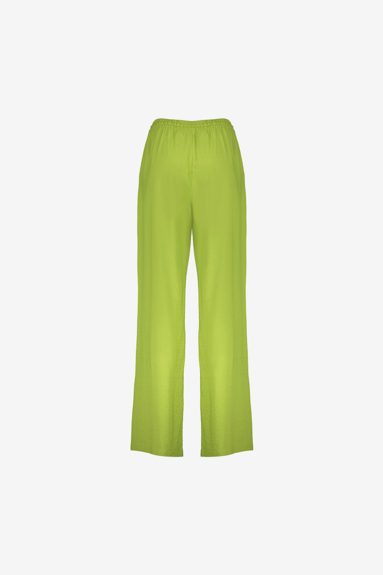 Geisha Limefarbene Pantalon mit elastischem Bund