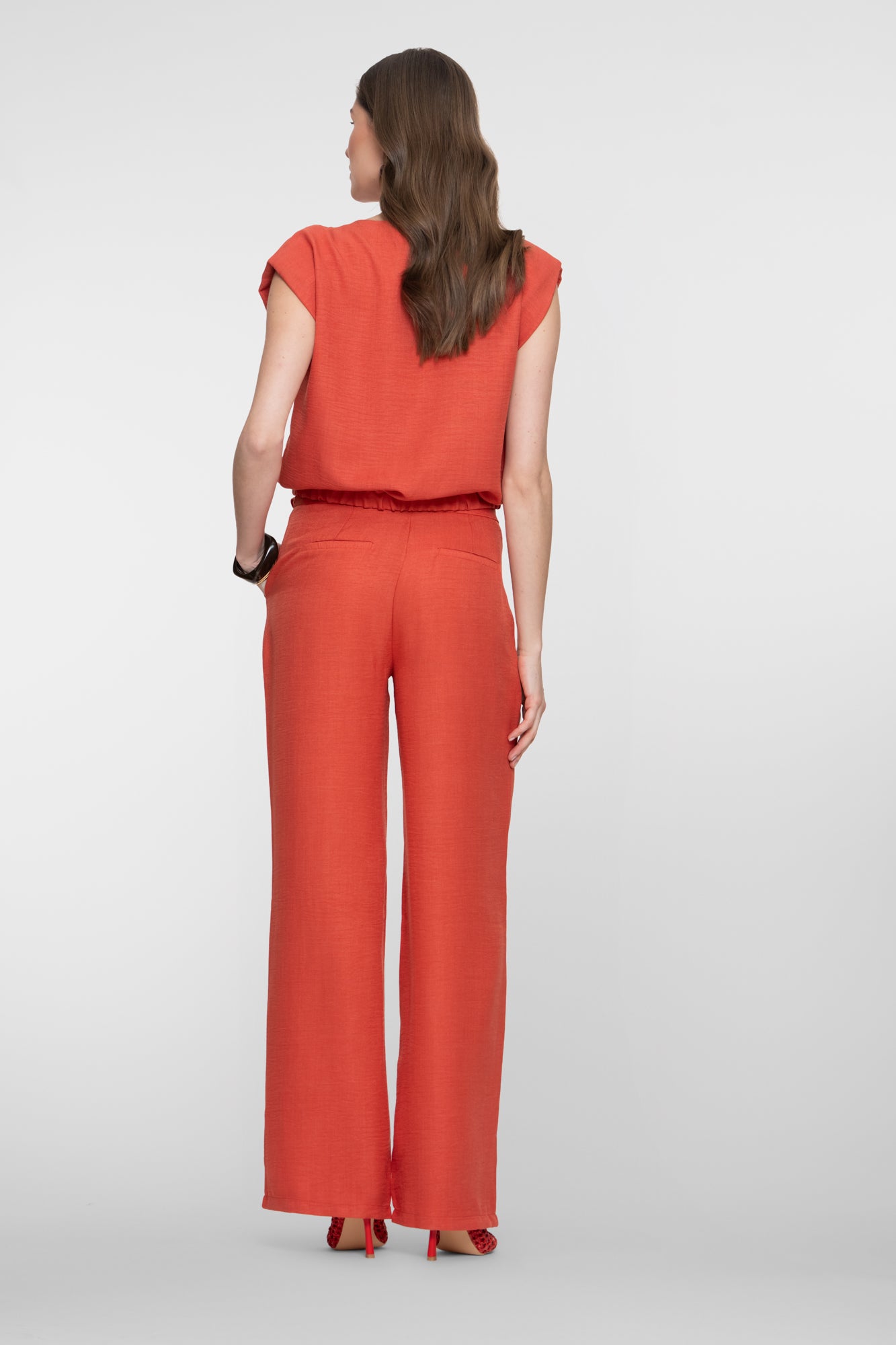 Geisha Pantalon in Leinenoptik