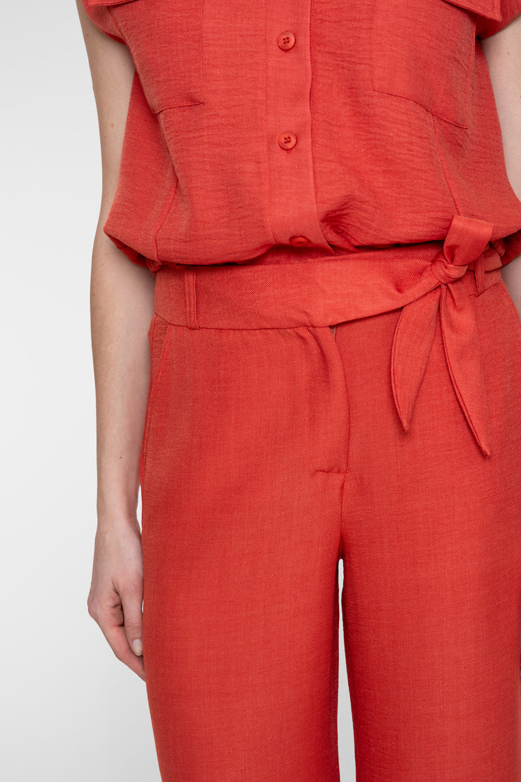 Geisha Pantalon in Leinenoptik