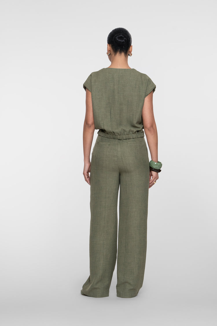 Geisha Hose in Leinenoptik