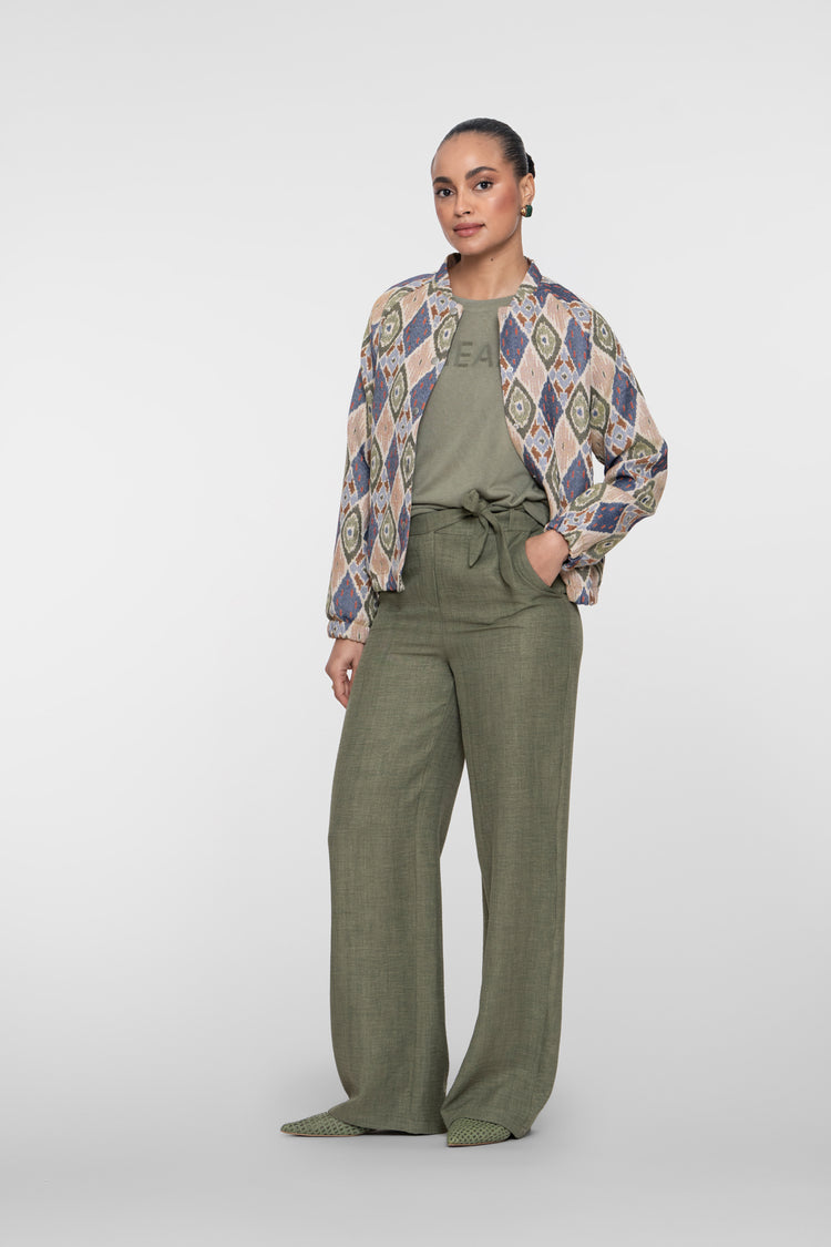 Geisha Hose in Leinenoptik