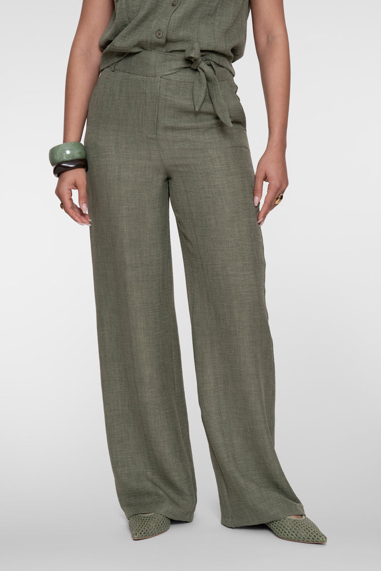 Geisha Hose in Leinenoptik