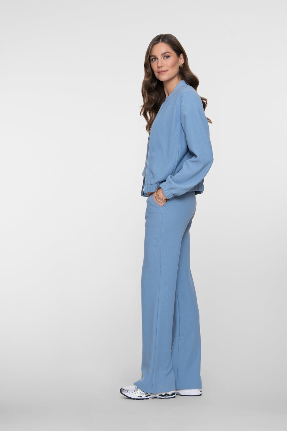 Geisha Bequeme Hose mit Honeycomb-Struktur