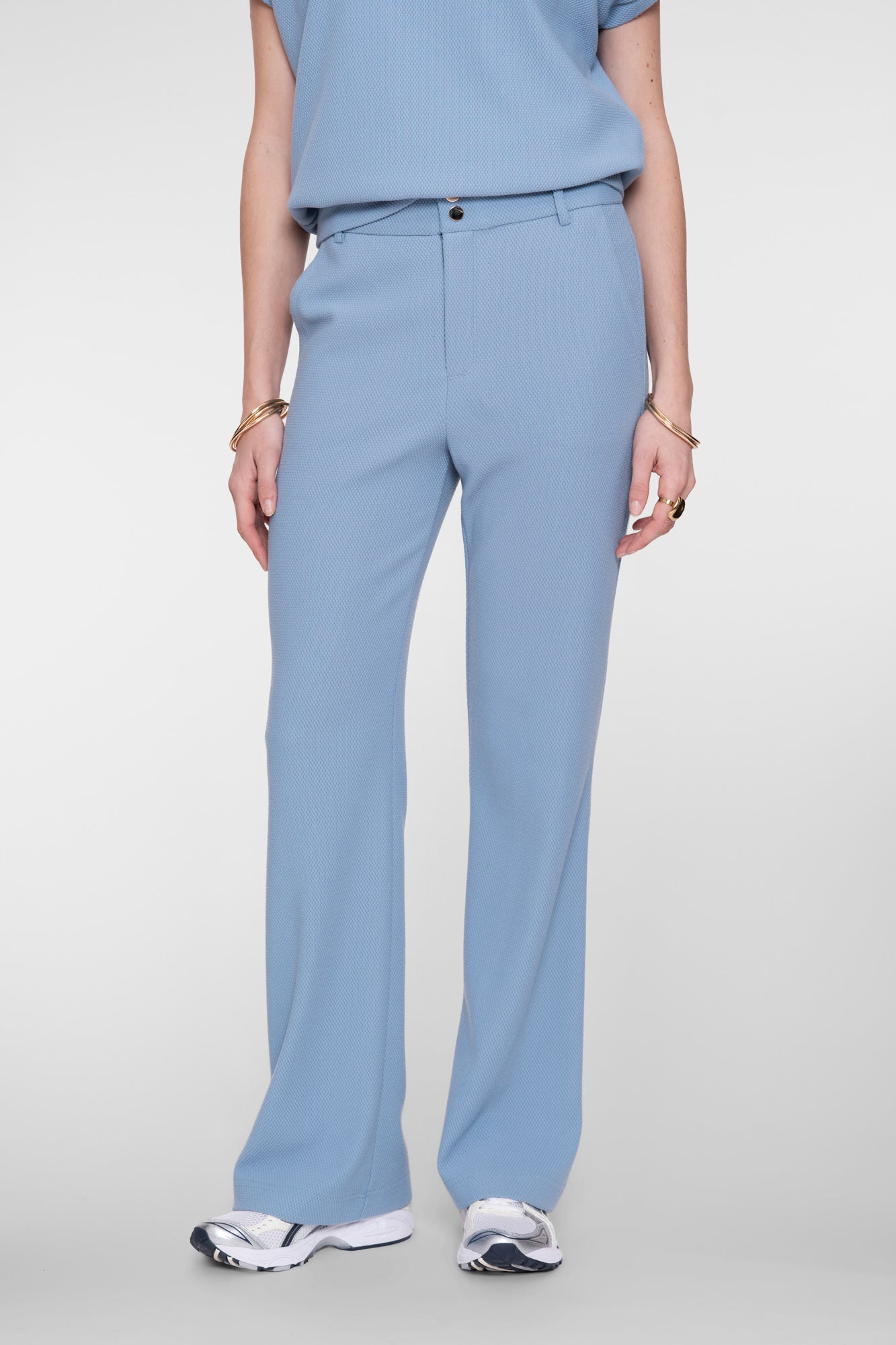 Geisha Bequeme Hose mit Honeycomb-Struktur