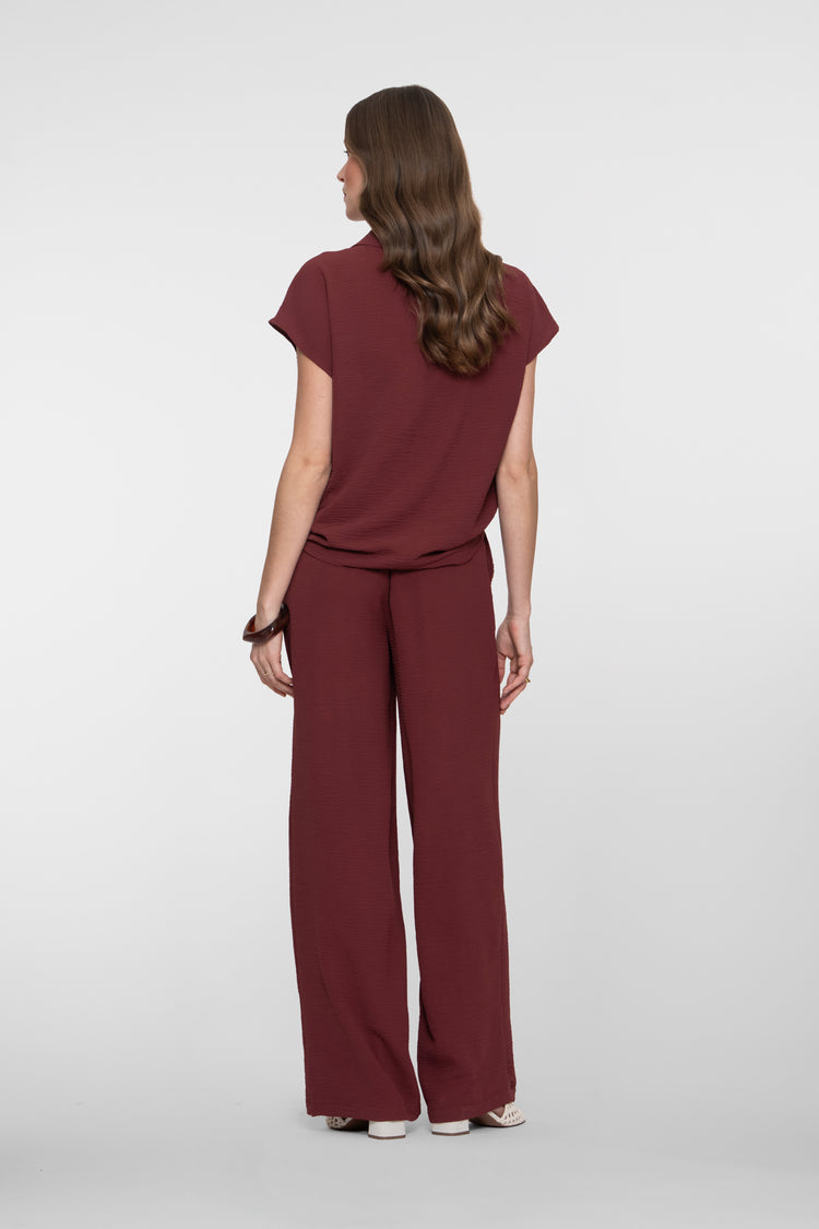 Geisha Burgundy Pantalon