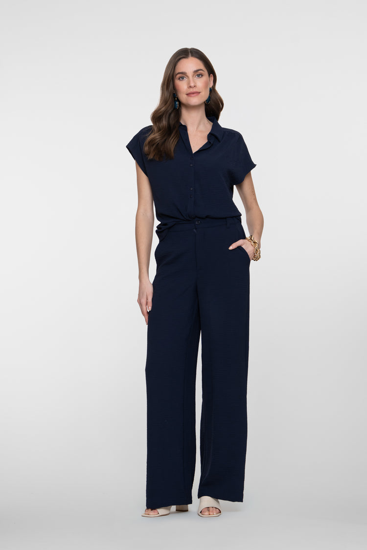 Geisha Navy Pantalon