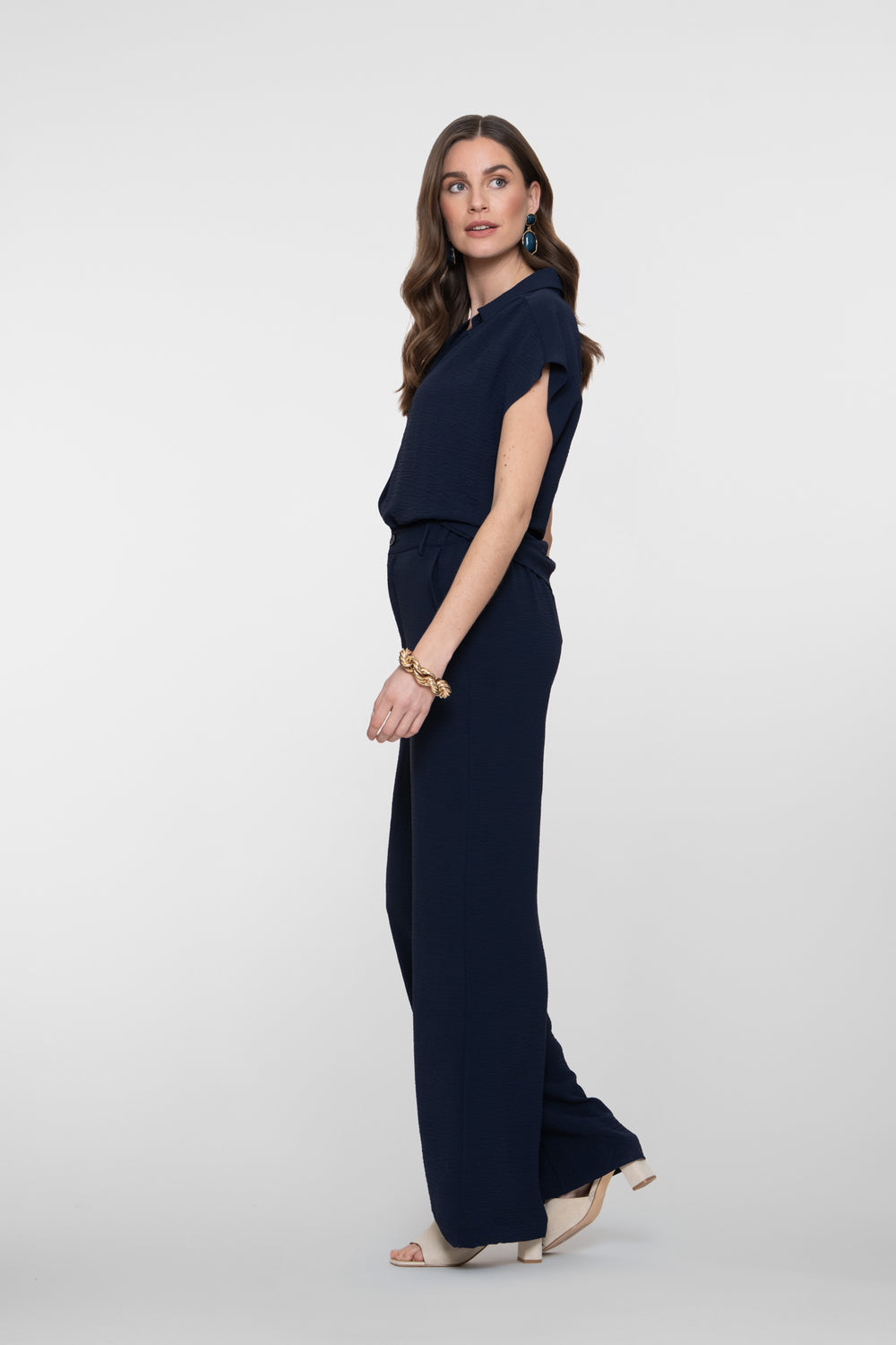 Geisha Navy Pantalon