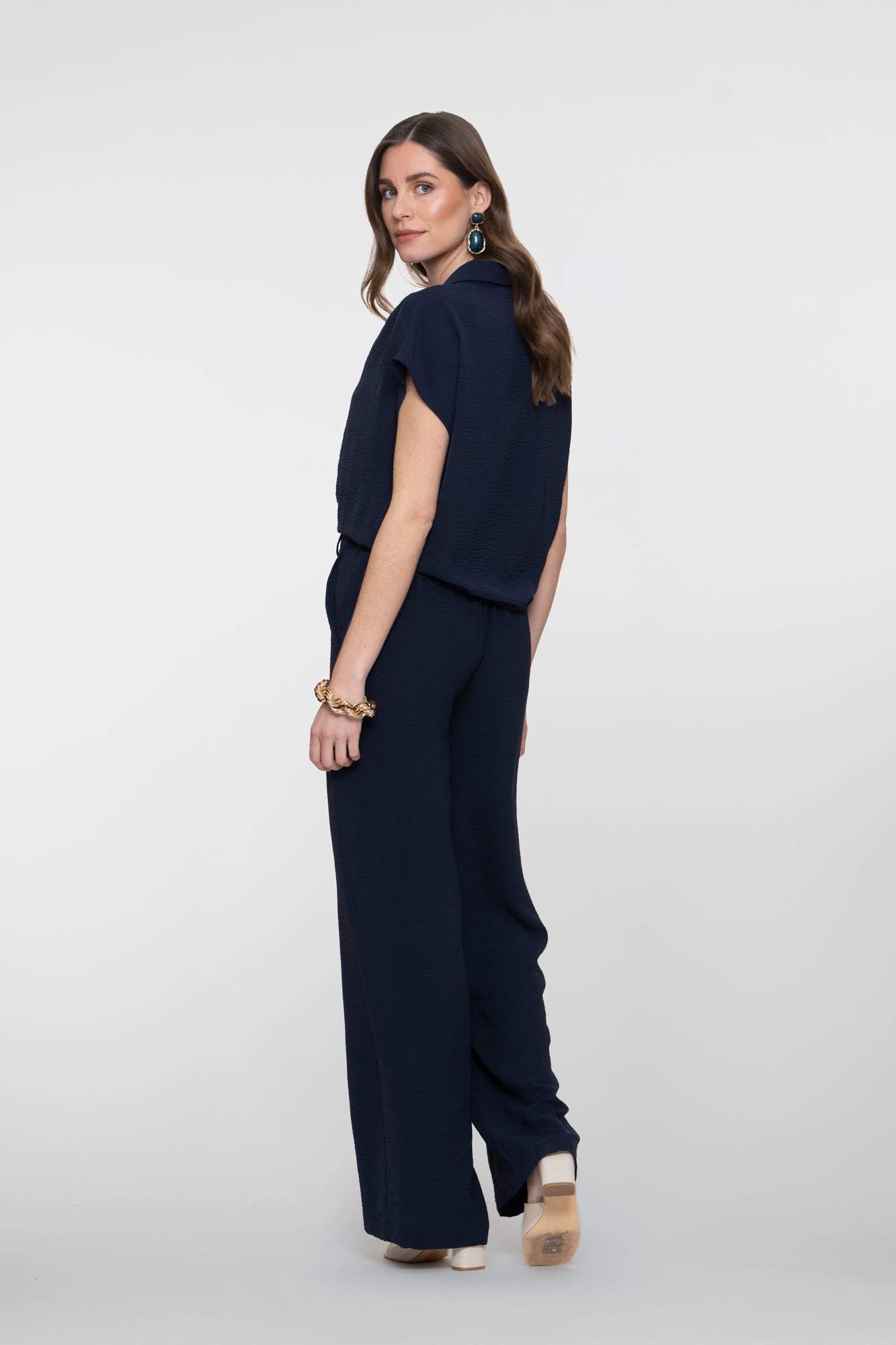 Geisha Navy Pantalon