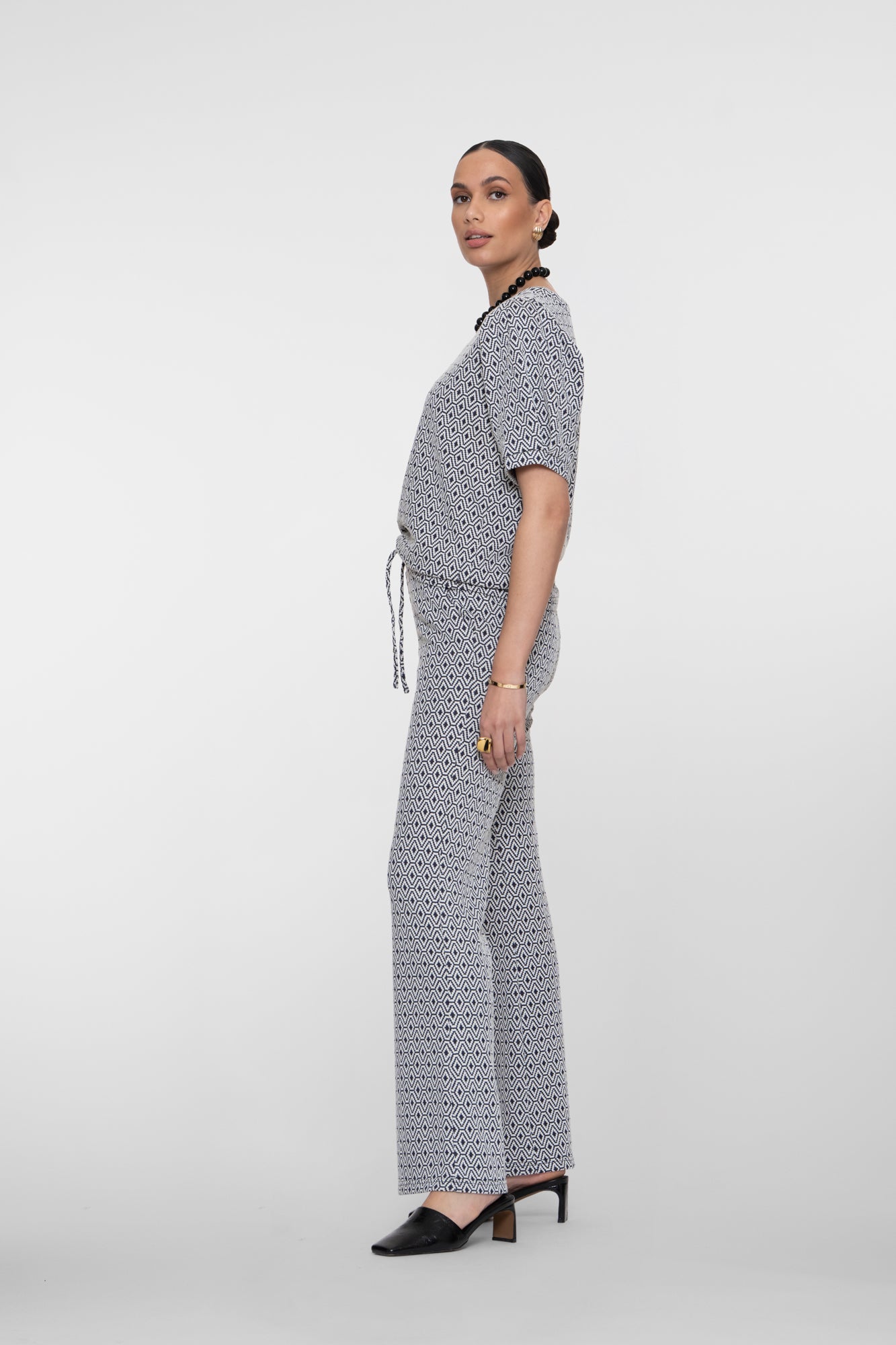 Geisha Jacquard-Schlaghose