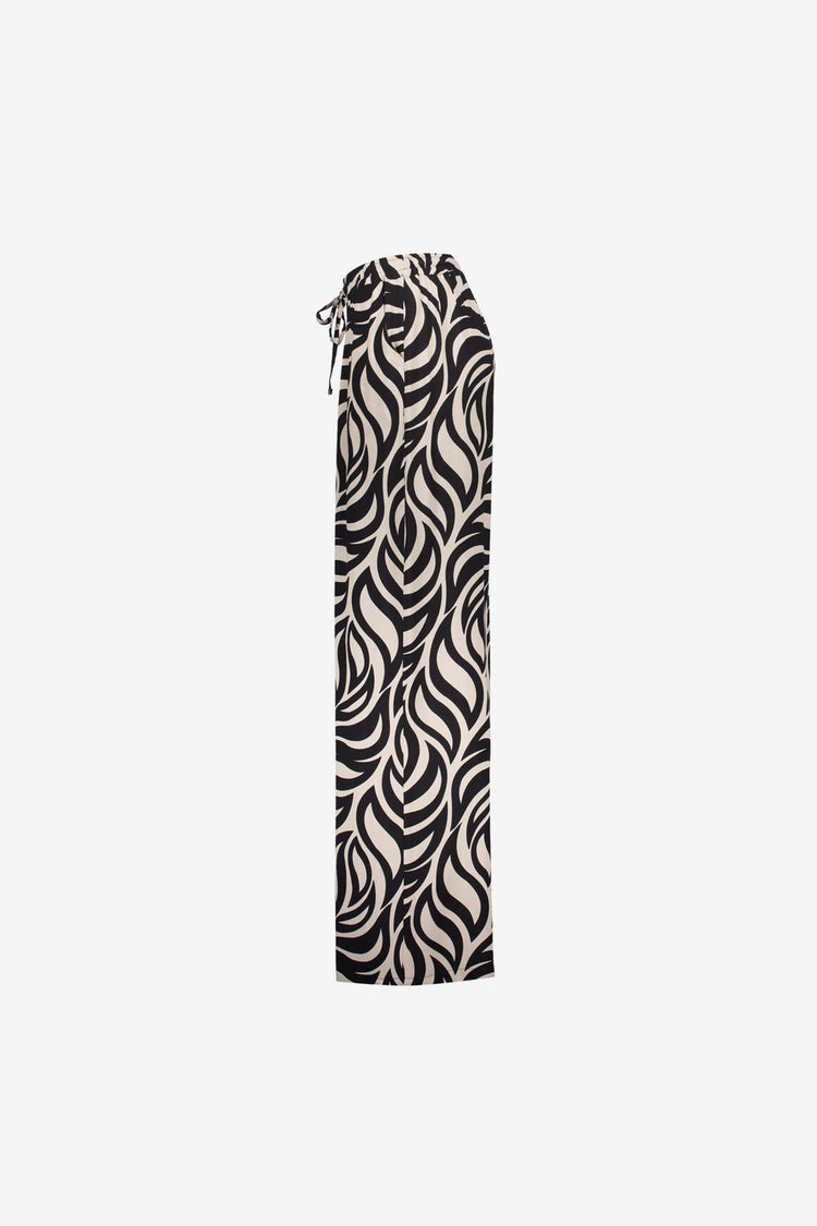 Geisha Pantalon mit elegantem Blumenmuster