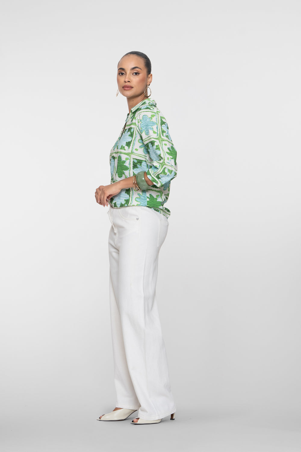 Geisha High Waist Jeans Weiß