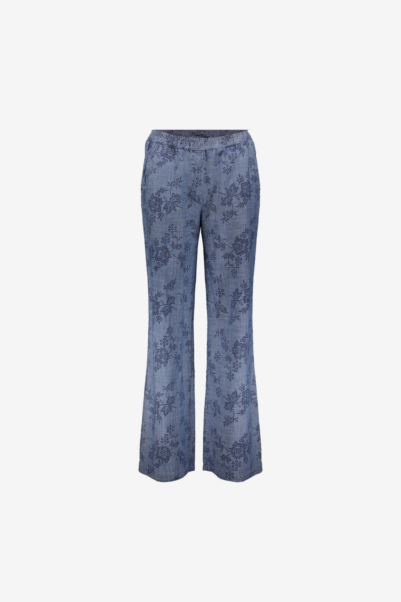 Geisha Chambray-Hose mit Blumenprint