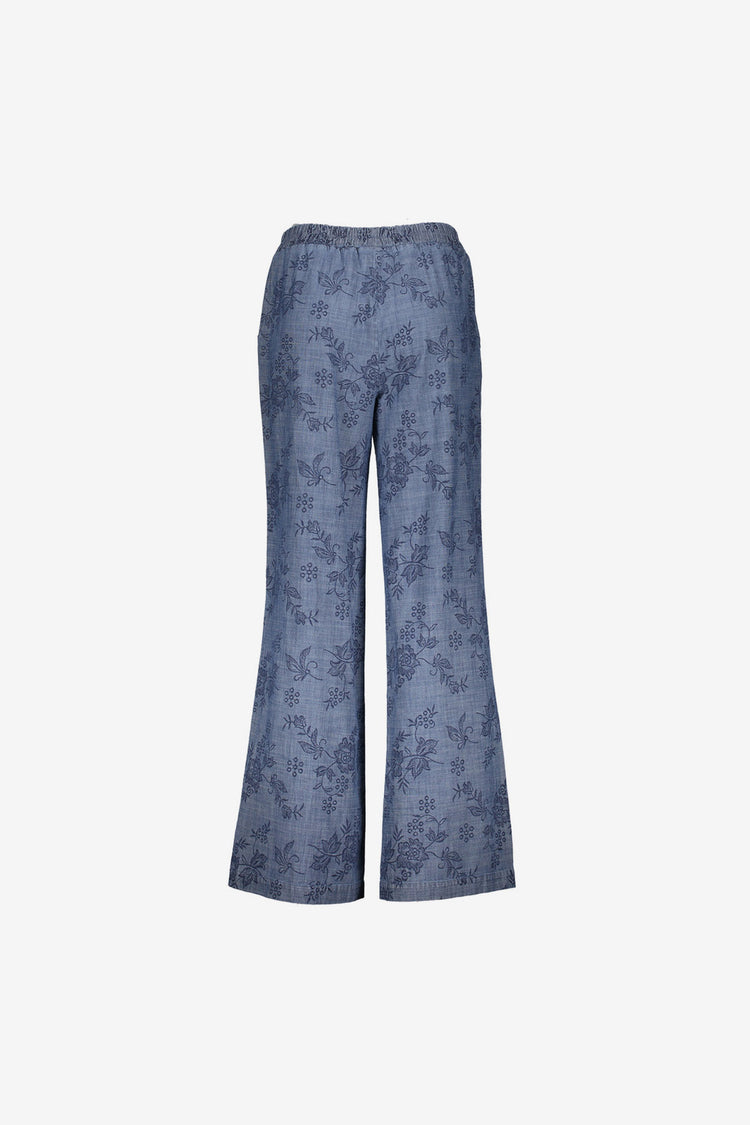 Geisha Chambray-Hose mit Blumenprint