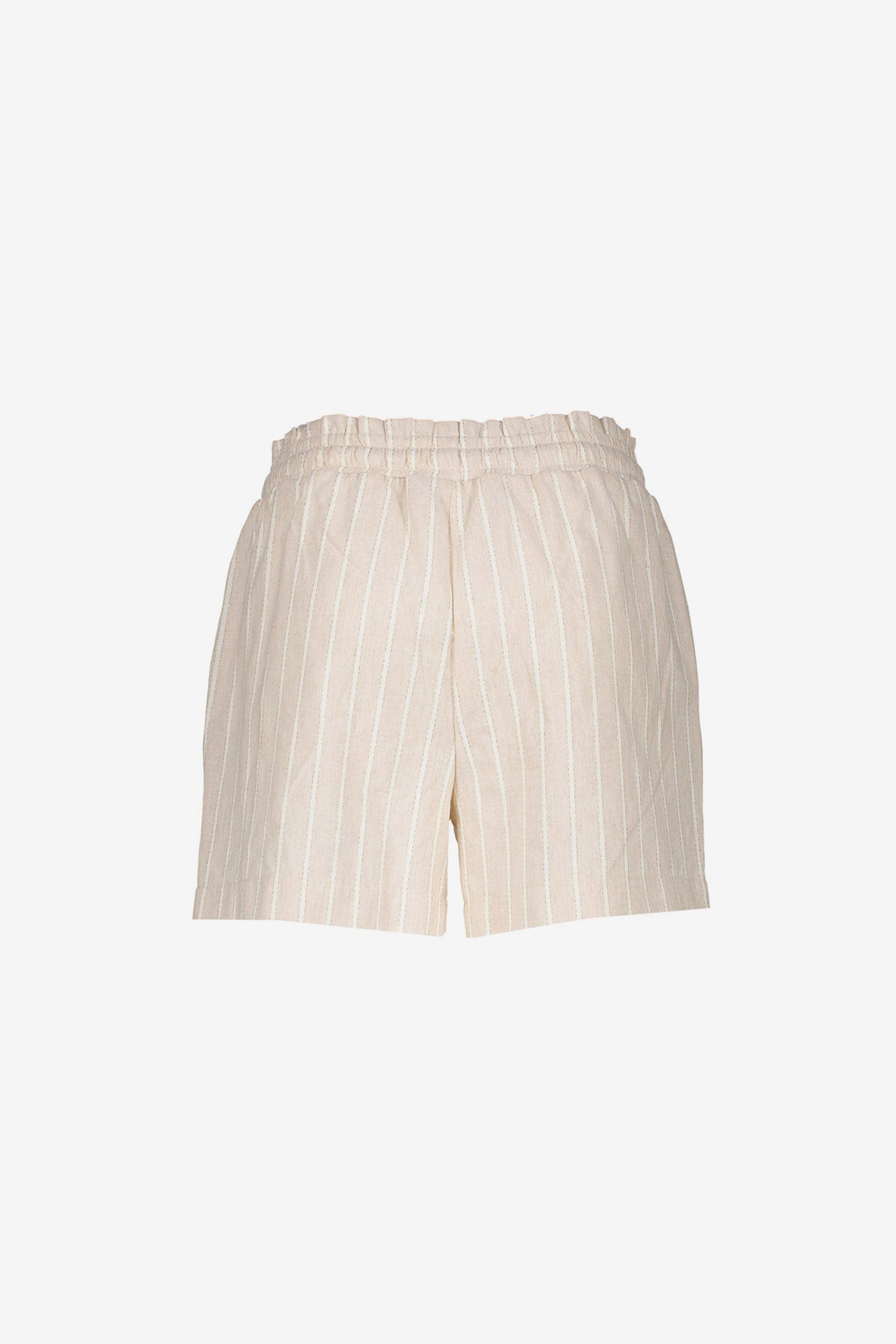 Geisha Gestreifte Paperbag-Shorts mit Lurex