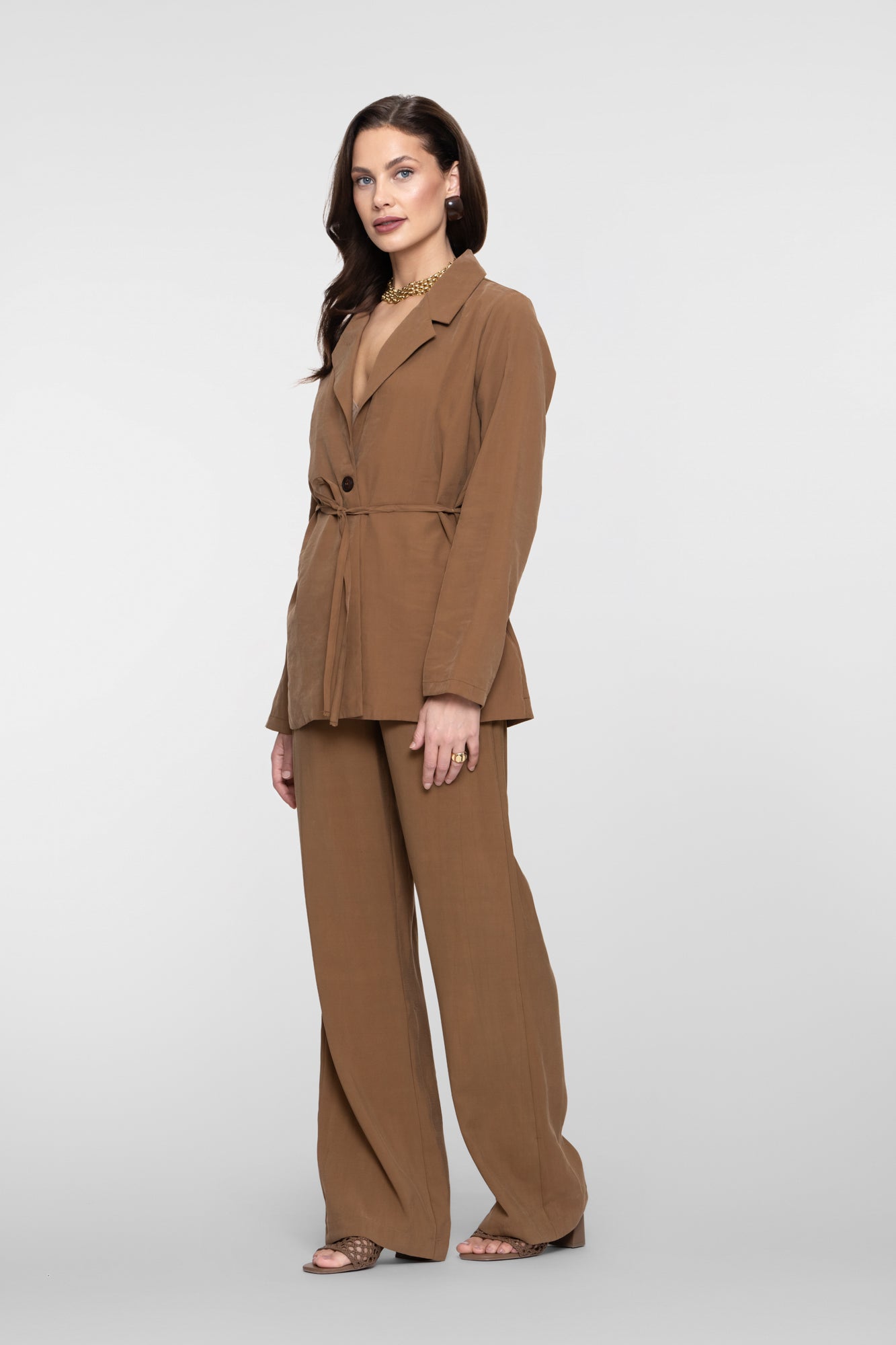 Geisha Hose mit geradem Bein