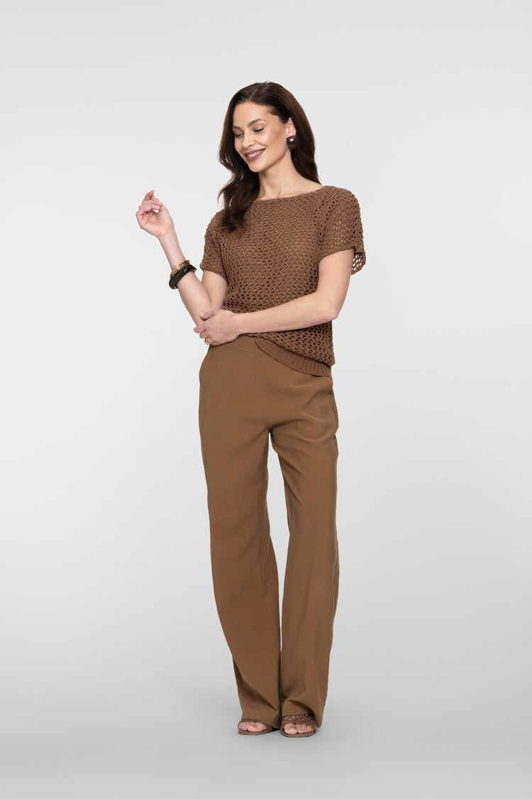 Geisha Hose mit geradem Bein