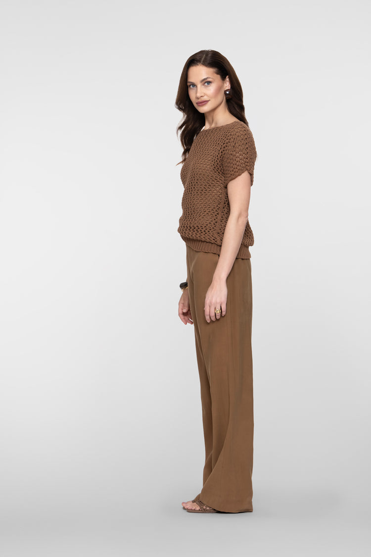 Geisha Hose mit geradem Bein