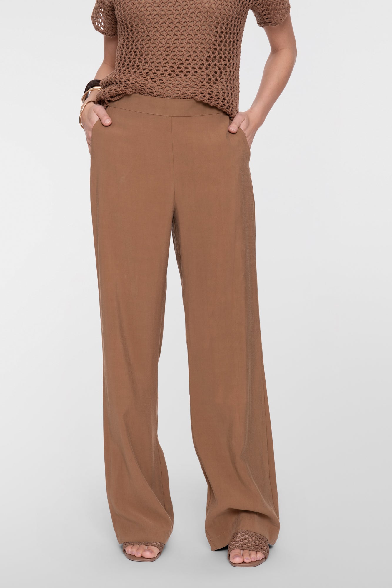 Geisha Hose mit geradem Bein