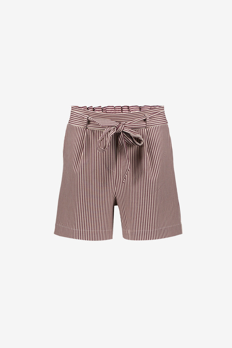 Geisha Gestreifte Shorts mit Schleifendetail