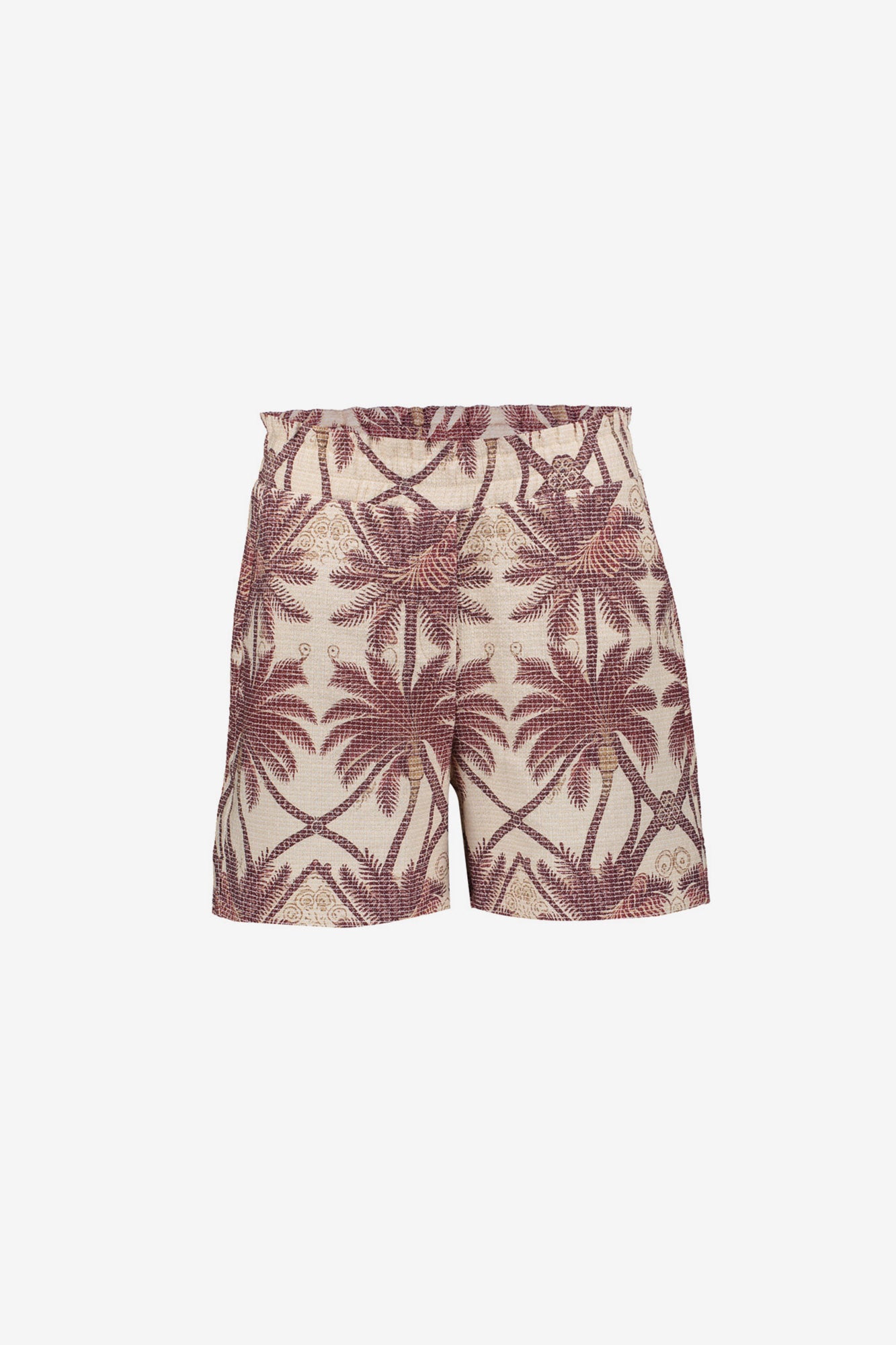 Geisha Paperbag-Shorts mit Palmenprint