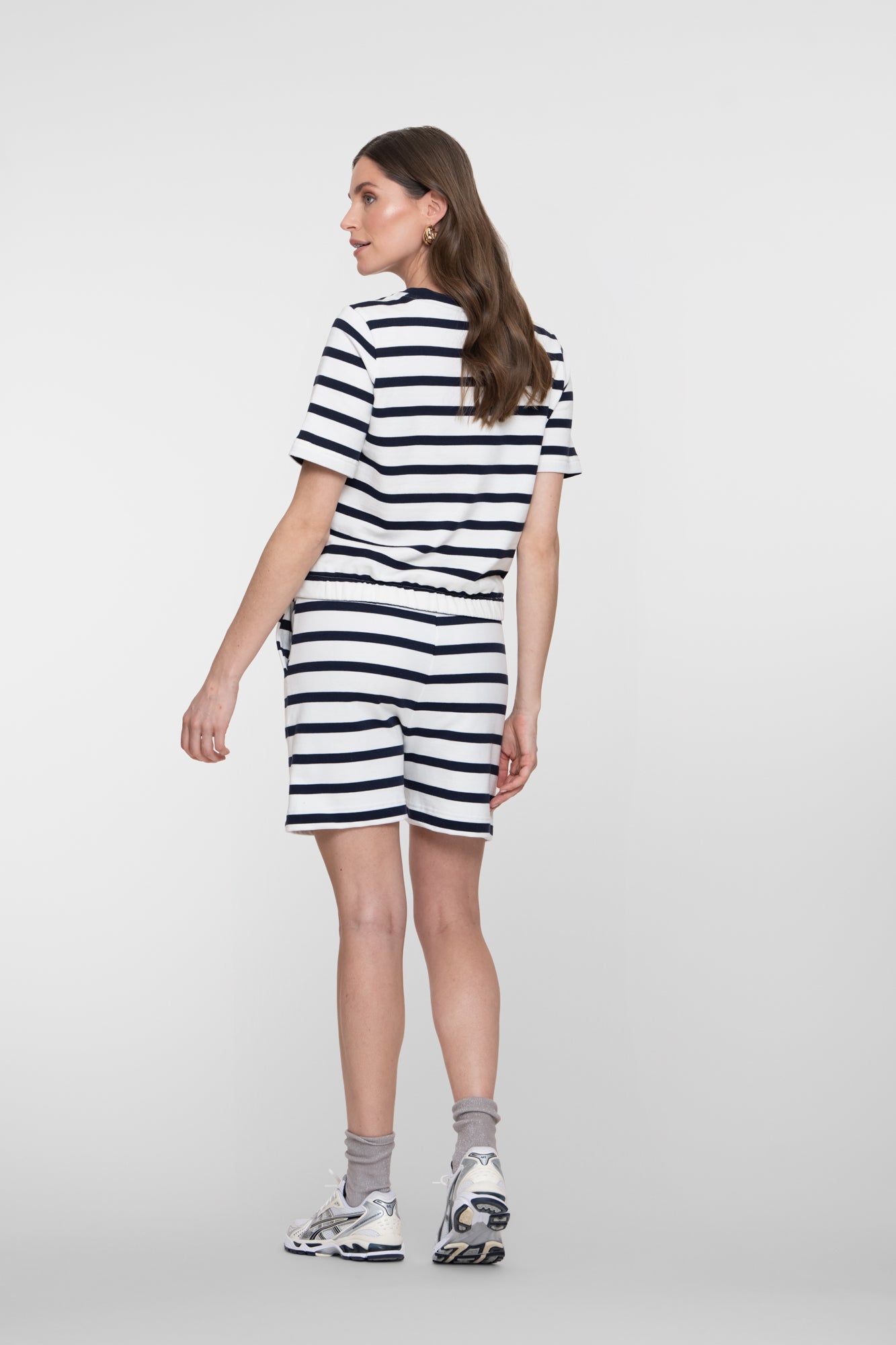 Geisha Shorts mit Marine-Streifen