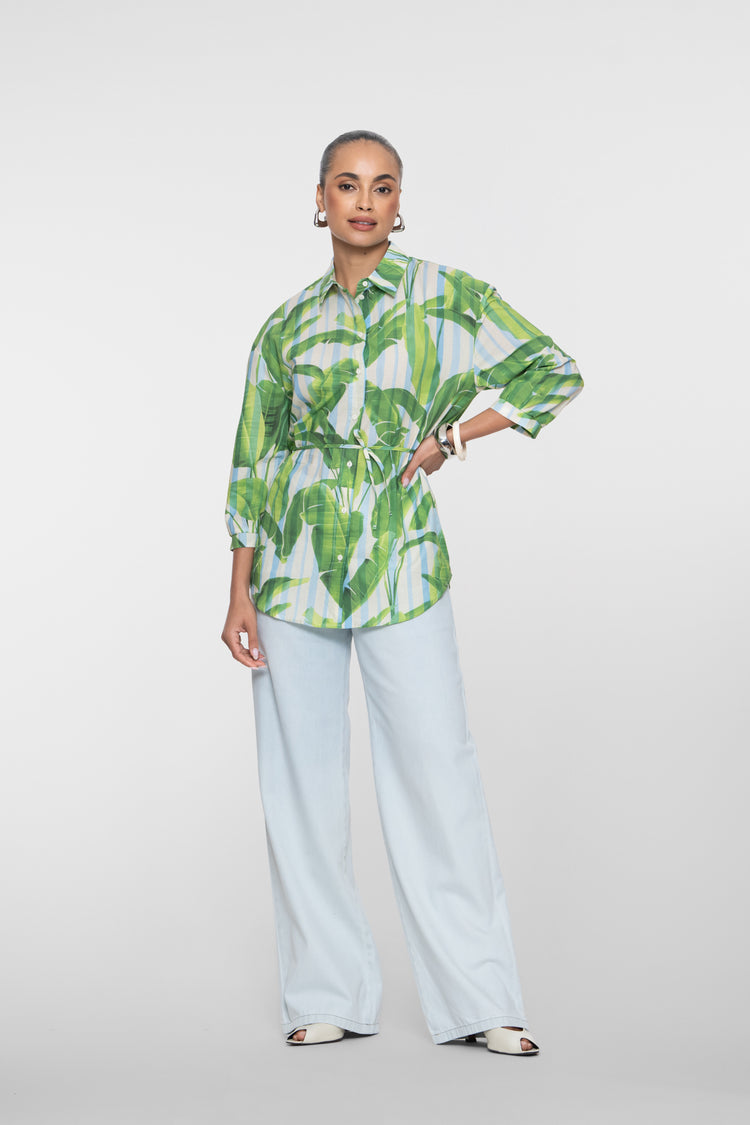 Geisha Straight Leg Jeans mit Elastikbund