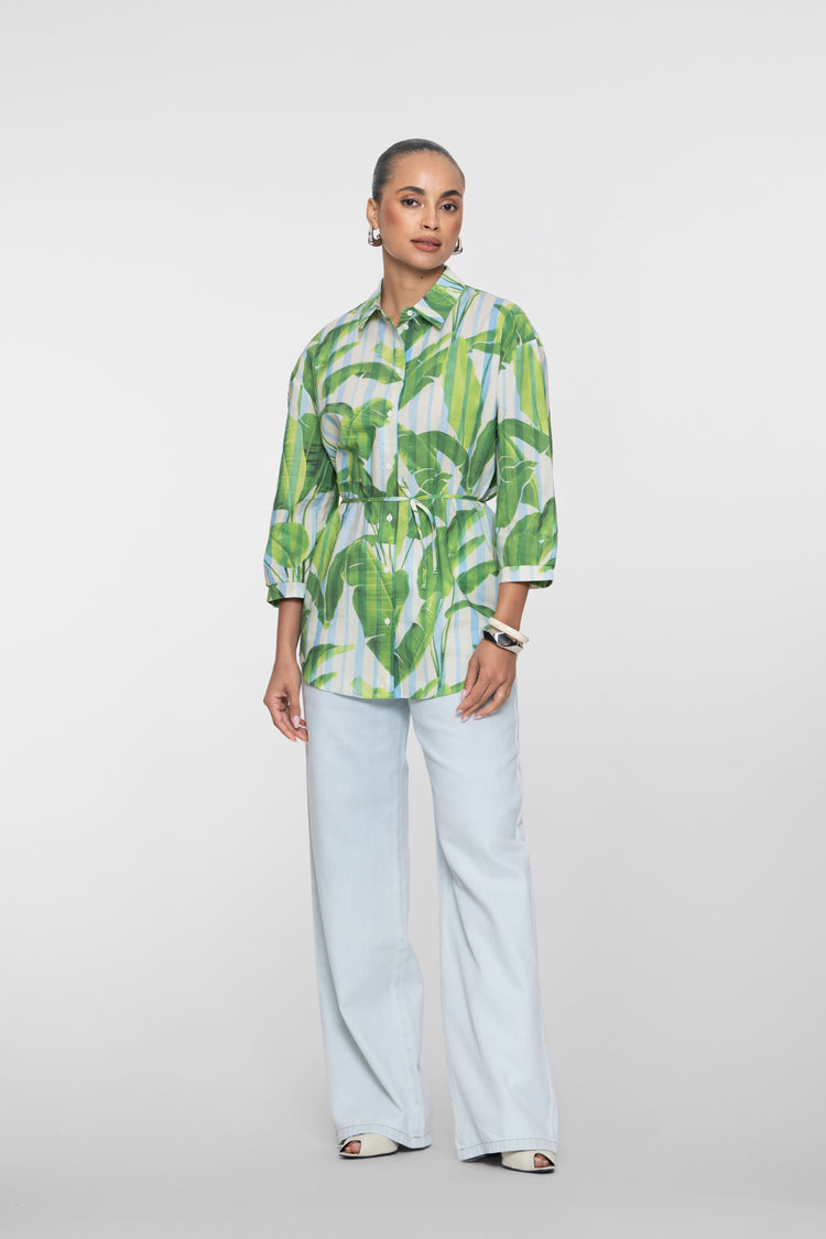 Geisha Straight Leg Jeans mit Elastikbund