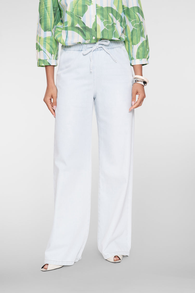 Geisha Straight Leg Jeans mit Elastikbund